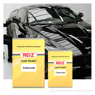 Reiz Clear Coat Car Paint Black Premium High Solid ClearCoat 2K Refino automotivo Casaco de alto brilho transparente